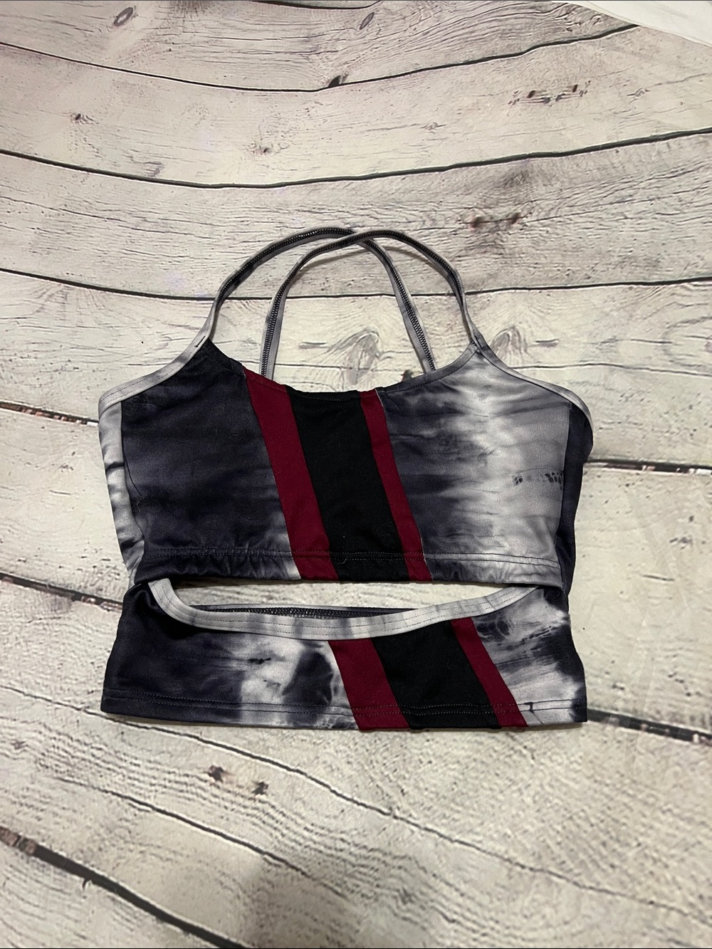 Jo & Jax LC dance top gray black burgundy